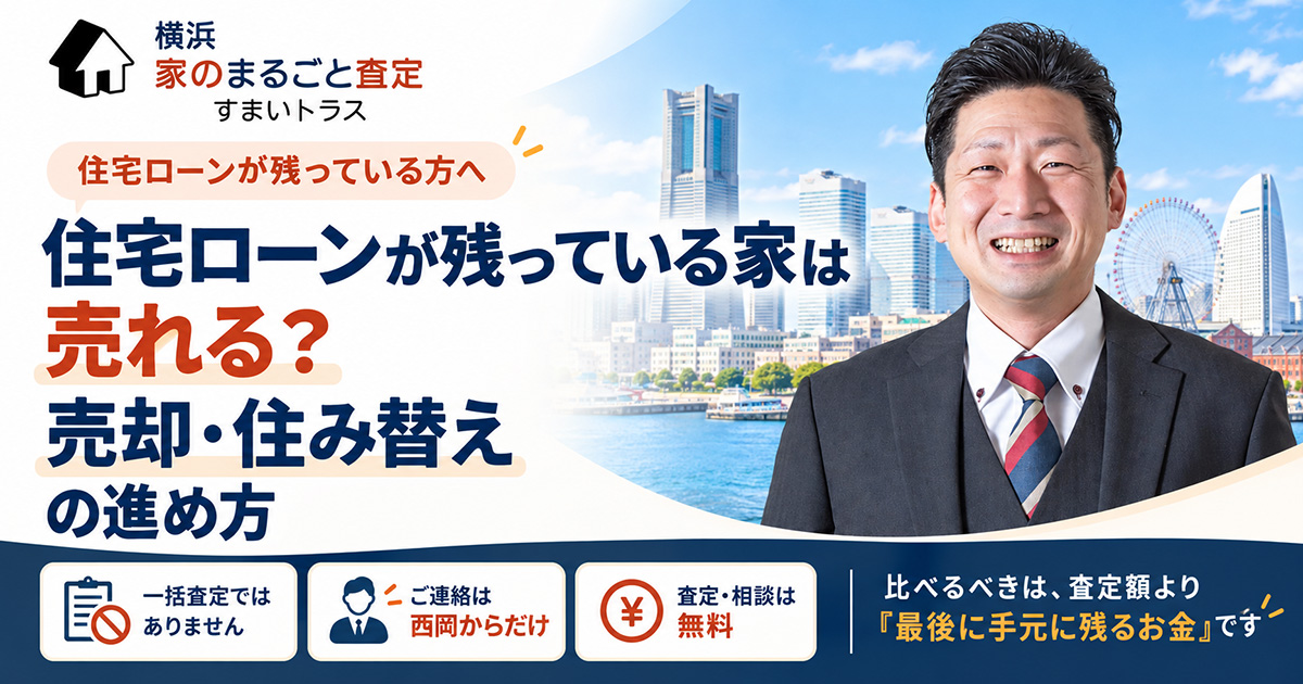 住宅ローンが残っている家の売却